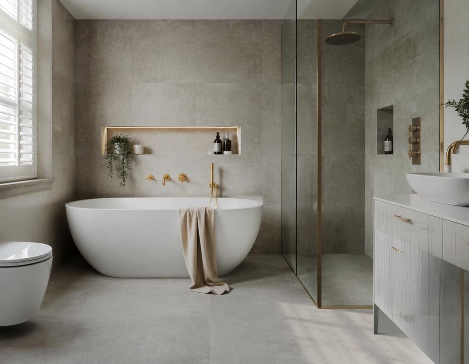 Principal bathroom — conceptual example